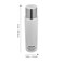 Retractable Round Bristle Blow Drying and Detangling Mini Styling Brush for Hair, White