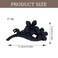 Black Flower Hair Clips, 1Pcs Large Matte Hair Claw Clips with Twin Flower Design Hawaiian Hair Accessories Strong Hold Jaw Clips Non Slip Shark Hair Clamp Clips Hairpins Hair Barrette for Women Girls