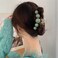 ROMODIYA Green Pearl Hair Clip, 1 Pack, Large Metal Simple Pearls Hair Claw Clips, Hair Accessories for Women, Fashion Hair Decorations, Hair Securing, Multipurpose, 3.9 inches, 1.3 ounces