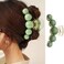 ROMODIYA Green Pearl Hair Clip, 1 Pack, Large Metal Simple Pearls Hair Claw Clips, Hair Accessories for Women, Fashion Hair Decorations, Hair Securing, Multipurpose, 3.9 inches, 1.3 ounces