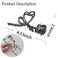 Flower Hair Claw Clips Metal Gunmetal Black Rose Hair Clips Large Heart Non-Slip Hair Jaw Clips for Women and Girls Trendy Hair Accessories Strong Hold Clamp Clips Hair Supplies for Thick/Thin Hair