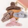 7 Pcs Plush Fuzzy Claw Hair Clips Faux Fur Hair Clips Nonslip Hair Jaw Clips Hair Clamp Barrette Hair Accessories for Women Girls