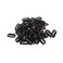 MapofBeauty 50 Pcs Wig Snap Clips for Hair extension Metal 6 Teeth U Shape Clip Hairpiece Accessories (Black)
