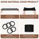Hair Ties Black 100Count Extra Thick 5CM, Bulk Elastic Hair Bands for Thick Heavy Hair, Seamless Hair Accessories for Girls Women, Ponytail Holder (Black)
