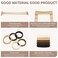 Hair Ties Black 100Count Extra Thick 5CM, Bulk Elastic Hair Bands for Thick Heavy Hair, Seamless Hair Accessories for Women, Girls, Ponytail Holder (Neutral Color)