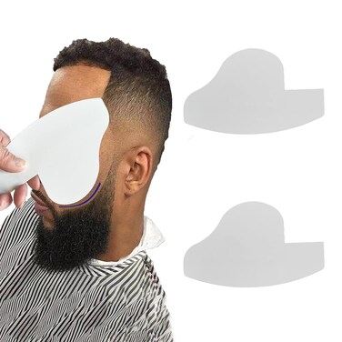 2 Pcs Hairline Shaping Tool Hair Line Enhancement Card Beard Edge Up Tool Hairline Maker Barber Accessories