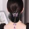 Women Hair Snood Net Barrette Elegant Butterfly Spring Clips detachable Mesh Hairnet Bun Cover Net Hair Accessories for Stewardess Banks Hotels Restaurant Staff