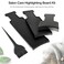 4 Pieces Balayage Highlighting Board and Brush Kit for Hair Dye and Salon Uses, 1 Piece Hair Coloring Brush and 3 Pieces Flat Top Comb Board Balayage Paddle