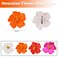 4Pcs Hawaiian Flower Hair Clips,3.5-inch Plumeria Hibiscus Hair Clip,Flower Clips for Women Bridal Wedding, Flower Hair Accessories Clip for Girls Vacation Beach Party