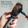 2-in-1 Hair Brush Cleaning Tool, Green Hairbrush Cleaner and Rake for Removing Hair and Dust, Durable and Ergonomic Design for Home and Salon Use (1 Pack)