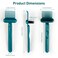 2-in-1 Hair Brush Cleaning Tool, Green Hairbrush Cleaner and Rake for Removing Hair and Dust, Durable and Ergonomic Design for Home and Salon Use (1 Pack)