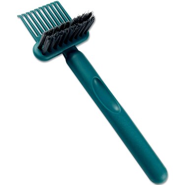 2-in-1 Hair Brush Cleaning Tool, Green Hairbrush Cleaner and Rake for Removing Hair and Dust, Durable and Ergonomic Design for Home and Salon Use (1 Pack)