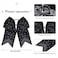 2 PCS 8" Large Rhinestones Cheer Hair bows, Cheerleading Bow with Ponytail Holders Elastic Hair Band for Cheerleaders Teen Girls Sports(Black)