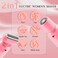 Electric Shaver for Women, Womens Electric Razor, Cordless Bikini Trimmer - Rechargeable Smooth &amp; Painless 2 in 1 Womens Shave for Bikini Hair Removal Underarm Public Hairs Legs (Pink)