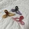 Women's Bows Large 5.1 Inch Claw Clips for Thick Hair - Pink Ribbon Hair Clips