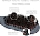 Hair Straightening Brush by LENA - Electric Heated Flat Iron Comb with Ionic Care for Smooth, Frizz-Free Styling