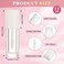 12pcs 2.5ml Empty Lip Gloss Tubes with Wand Cute Lip Gloss Containers Refillable Cosmetic Lip Balm Tubes Lip Gloss Supplies Kit + 2pcs Syringes (White)