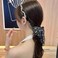 Long Hair Ribbons for Women Girls Flower Pearl Headband Hairband for Thick Thin Hair Elegant Bow Hair Bands Non Slip Head Scarf Bands for Teen Girl Ponytail Hairclip Fashion Hair Accessories for Women