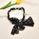 Long Hair Ribbons for Women Girls Flower Pearl Headband Hairband for Thick Thin Hair Elegant Bow Hair Bands Non Slip Head Scarf Bands for Teen Girl Ponytail Hairclip Fashion Hair Accessories for Women