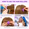 JULBEAR Hair Rollers, 60 Pcs Purple Silicone Curlers Including 30pcs Large 30pcs Small Overnight Heatless Curling Rod Headband with 2 Combs for Women Girls' Long and Short Hair