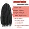 Marley Twist Braiding Hair 18 Inch Marley Twist Hair Long Cuban Twist Hair 8 Packs Afro Kinky Curly Twist Crochet Hair Synthetic Marley Hair Extensions (18 Inch 8packs, 1B)