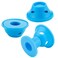 JANYUN 40 Pcs Magic Hair Rollers Include 20 pcs Large Silicone Curlers and 20pcs Small Silicone Curlers (sea blue)