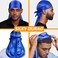 Silky Durags for Men Wave Pomade Strong Hold Easy Wash 360 Wave Training Hair Cream, Wave Butter Waves Grease for Men Promotes Layered Waves Silky Satin Durag Extra Long Tails Wave Brush Wave Cap Set