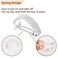 Ahoney 4 Pieces Rhinestone Hair Clips Small Hair Barrettes for Women Glitter Sparkly Metal Spring Hair Accessories Crystal Ponytail Holders Side Clips for Women (Silver)