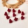 Mini Hair Claw Clips Red Heart Hair Clips for Women 10pcs Small Velvet Hair Clips Heart Shaped Hair Clip Mini Hair Clamp Small Hair Accessories for Girls Birthday Party