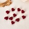 Mini Hair Claw Clips Red Heart Hair Clips for Women 10pcs Small Velvet Hair Clips Heart Shaped Hair Clip Mini Hair Clamp Small Hair Accessories for Girls Birthday Party
