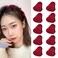 Mini Hair Claw Clips Red Heart Hair Clips for Women 10pcs Small Velvet Hair Clips Heart Shaped Hair Clip Mini Hair Clamp Small Hair Accessories for Girls Birthday Party