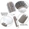 Round Brush Set for Blow Drying, with Boar Bristle Vented Curved Detangling Hair Brush, Thermal Ceramic &amp; Ionic Tech Reduce Frizz Hair, Makes Hair More Smooth and Shiny for Curling &amp; Straightening