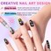 12 Colors Nail Art Pens Set Nail Polish Pens for Nail Art Design Acrylic Paint Nail Art Markers Drawing Painting Nail Art Graffiti Pen Quick Drying Waterproof 0.7mm