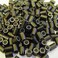 Silicone Lined Copper Micro Tube Rings Links Beads Linkies for I Tip Stick Glue Feather Hair Extensions (500 PCS 4mm, Black)