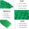 Ocean Wave Crochet Hair 24 Inch 2 Packs Deep Wave Curly Braiding Hair Extensions Synthetic Curly Crochet Hair For Black Women(24inch, 2pack, green)