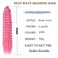 Ocean Wave Crochet Hair 24 Inch 2 Packs Deep Wave Curly Braiding Hair Extensions Synthetic Curly Crochet Hair For Black Women(24inch, 2pack, pink)