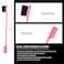 8 Pieces Styling Comb Set - Teasing Brush, Rat Tail Comb, Edge Brush for Slicking and Combing Hair for Women (Pink)