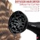 13Pcs Ionic Constant Temperature Hair Blow Dryer Kit - Lightweight, Low Noise, 1800W Professional Blowdryer Set for Women and Men