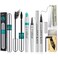 5x Longer Voluminous Eyelashes, 2 in 1 Vibely Mascara &amp; Eyebrow Pencil &amp; Eyeliner &amp; Eyebrow Soap Kit &amp; 10Pcs Eyebrow Trimming Blades, Waterproof No Clumping (5 Set)