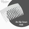 Parcelona French Bold Edge Clear Small 2 3/4" Celluloid Pin Wide Teeth Set of 2 Side Slide Hair Combs for Women and Girls, Made in France (Clear)