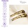 Parcelona French Long Duo Light Shell Savana Large 4.75&rdquo; Celluloid Set of 2 French Twist Stick Clip Pins 2-Prong Hair Fork for Girls Spiral Up-do Chignon Bun Holder Flexible Durable Styling Paris Hair
