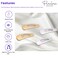 Parcelona French Mini Set of 4 Small Celluloid Acetate Snap Hair Clips No Slip Fashion Durable Styling Women Hair Accessories Girls Snap Hair Barrette, Made in France (Golden-Silver)