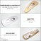 Parcelona French Mini Set of 4 Small Celluloid Acetate Snap Hair Clips No Slip Fashion Durable Styling Women Hair Accessories Girls Snap Hair Barrette, Made in France (Golden-Silver)
