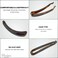 Parcelona French Plain Curve 4 1/4&rdquo; Tortoise Shell Brown Celluloid French Banana Hair Clip Flexible Ponytail Holder Fashion Durable Styling Paris Hair Accessories for Women, Made in France