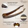 Parcelona French Plain Curve 4 1/4&rdquo; Tortoise Shell Brown Celluloid French Banana Hair Clip Flexible Ponytail Holder Fashion Durable Styling Paris Hair Accessories for Women, Made in France