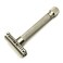 The Parker Variant OPEN COMB - ADJUSTABLE Double Edge Safety Razor, Customize your Shave with a Turn of the Dial from Mild to Aggressive - 5 Blades Included (SATIN CHROME)