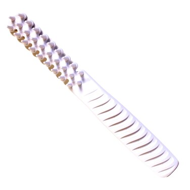 Hair Brush Comb Hybrid For Women Men Girls Boys Thick Curly Fine Short Long Hair Beards Toddler Kids Dog Grooming Tool Blow Drying Wet Dry 3/4 Inch Professional Use Detangler (White)