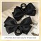 Premium Hair Clips for Women: Bow-knot Claw Clips for Thick and Thin Hair, Big Non-slip Bow Clips in Black