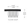 6 Pcs Black Weaving Net Cap Elastic Drawstring Ponytail Hair Net for Making Afro Puff Hair Bun Hair Wig Making Tools for Women (3 Pcs Round 3 Pcs Square)