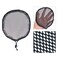 6 Pcs Black Weaving Net Cap Elastic Drawstring Ponytail Hair Net for Making Afro Puff Hair Bun Hair Wig Making Tools for Women (3 Pcs Round 3 Pcs Square)